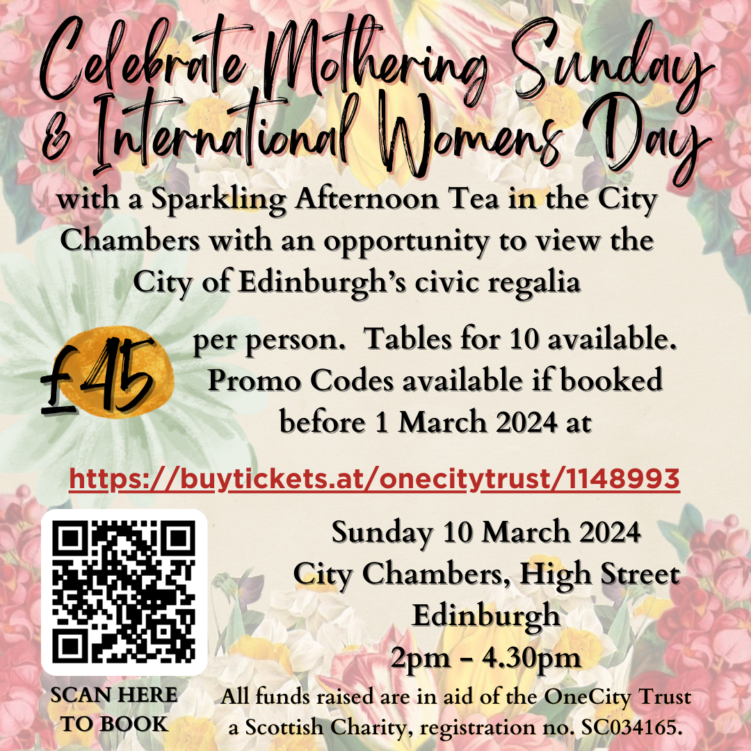 Celebrate Mothering Sunday and International Women’s Day enjoying a Special Sparkling Afternoon Tea in the City Chambers